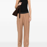 Pantaloni plissé in beige Loulou de saison - donna 