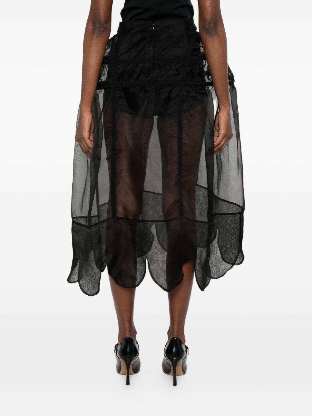 Gonna midi ampia in nero Simone Rocha - donna 