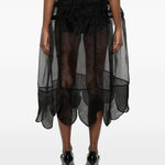 Gonna midi ampia in nero Simone Rocha - donna 