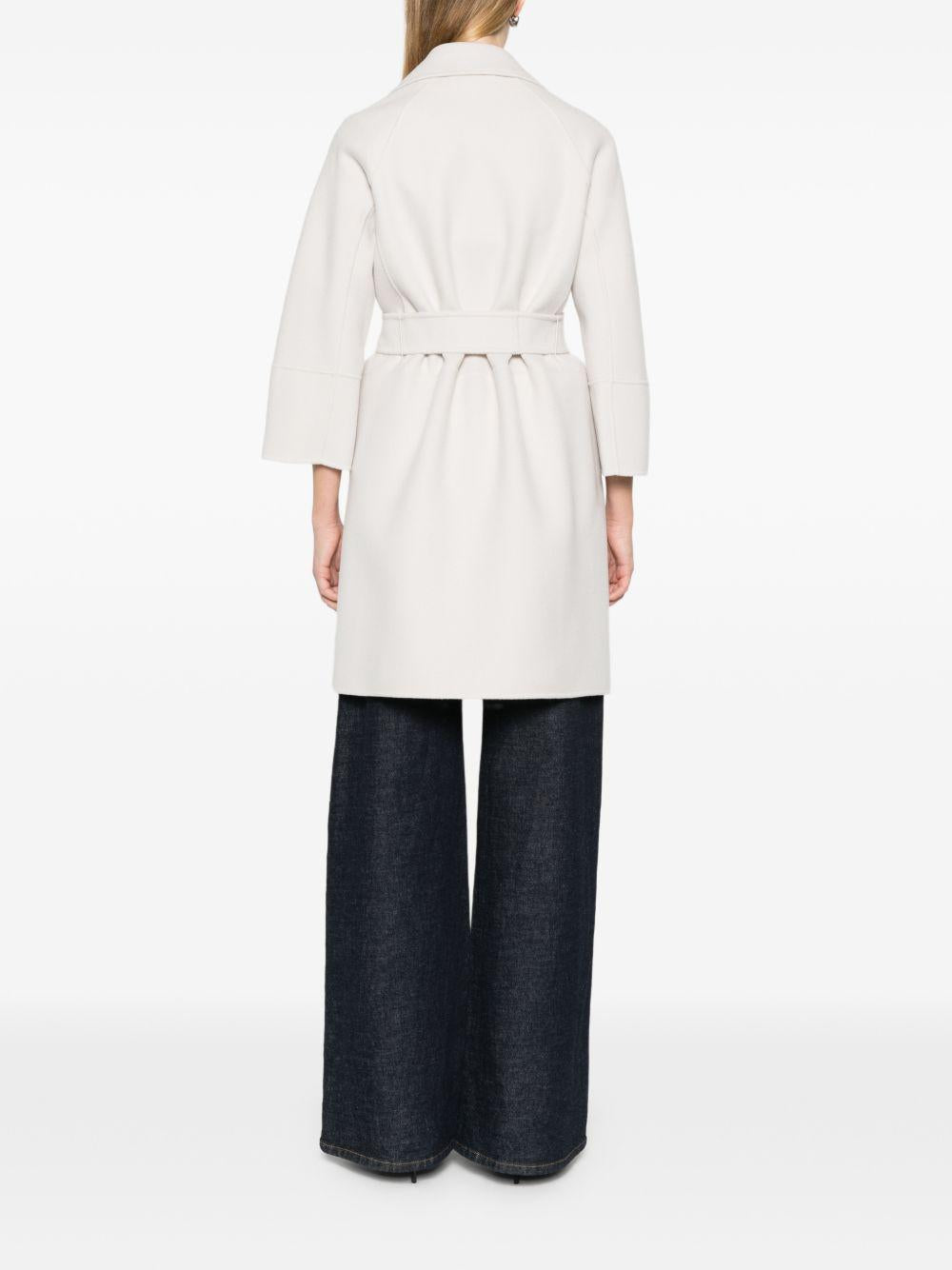 Cappotto con cintura in bianco 'S Max Mara - donna 