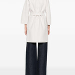 Cappotto con cintura in bianco 'S Max Mara - donna 