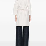 Cappotto con cintura in bianco 'S Max Mara - donna 