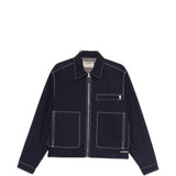 Giacca-camicia Bay con zip in blu Carrer - uomo 