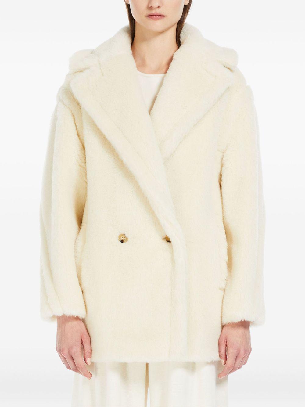 Cappotto corto Teddy Bear olga in bianco Maxmara - donna 