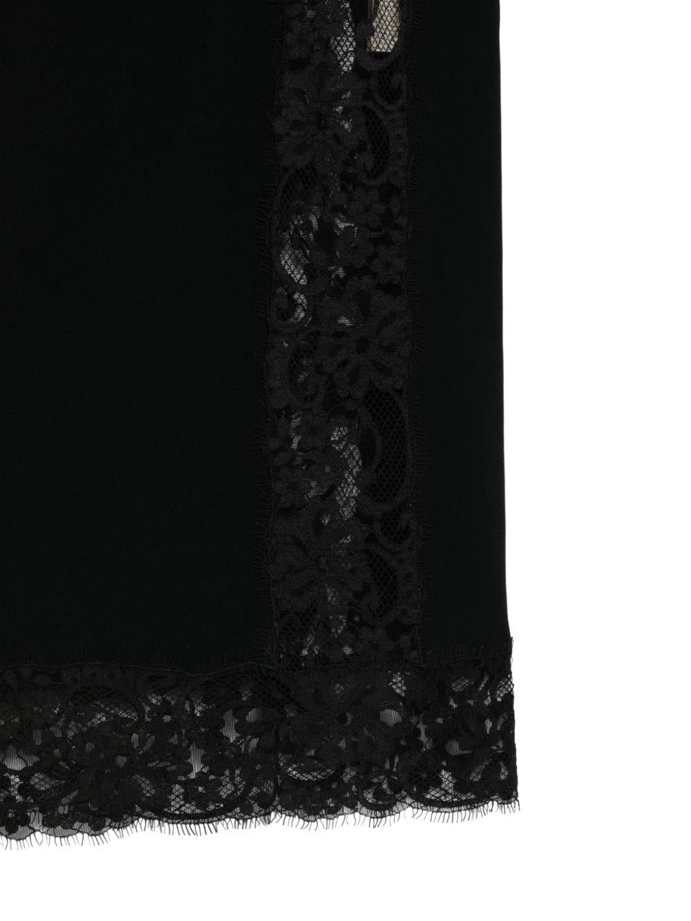 GONNA MIDI IN PIZZO IN NERO Elie Saab - DONNA 