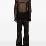 Top con bottoni sul retro in nero Rick owens - uomo 