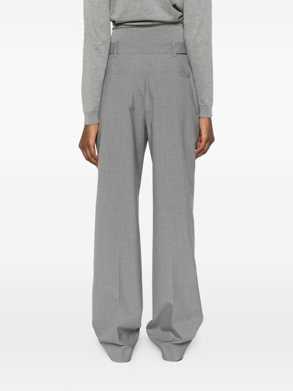 Pantaloni 140 in grigio jil sander - donna 