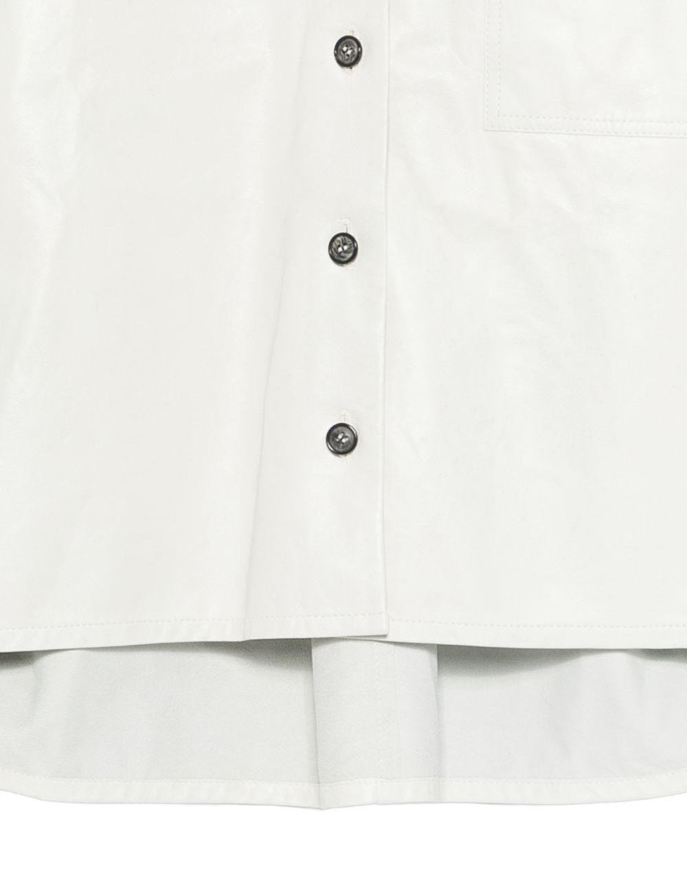 Camicia a maniche corte in pelle Avril in beige Haikure - donna 