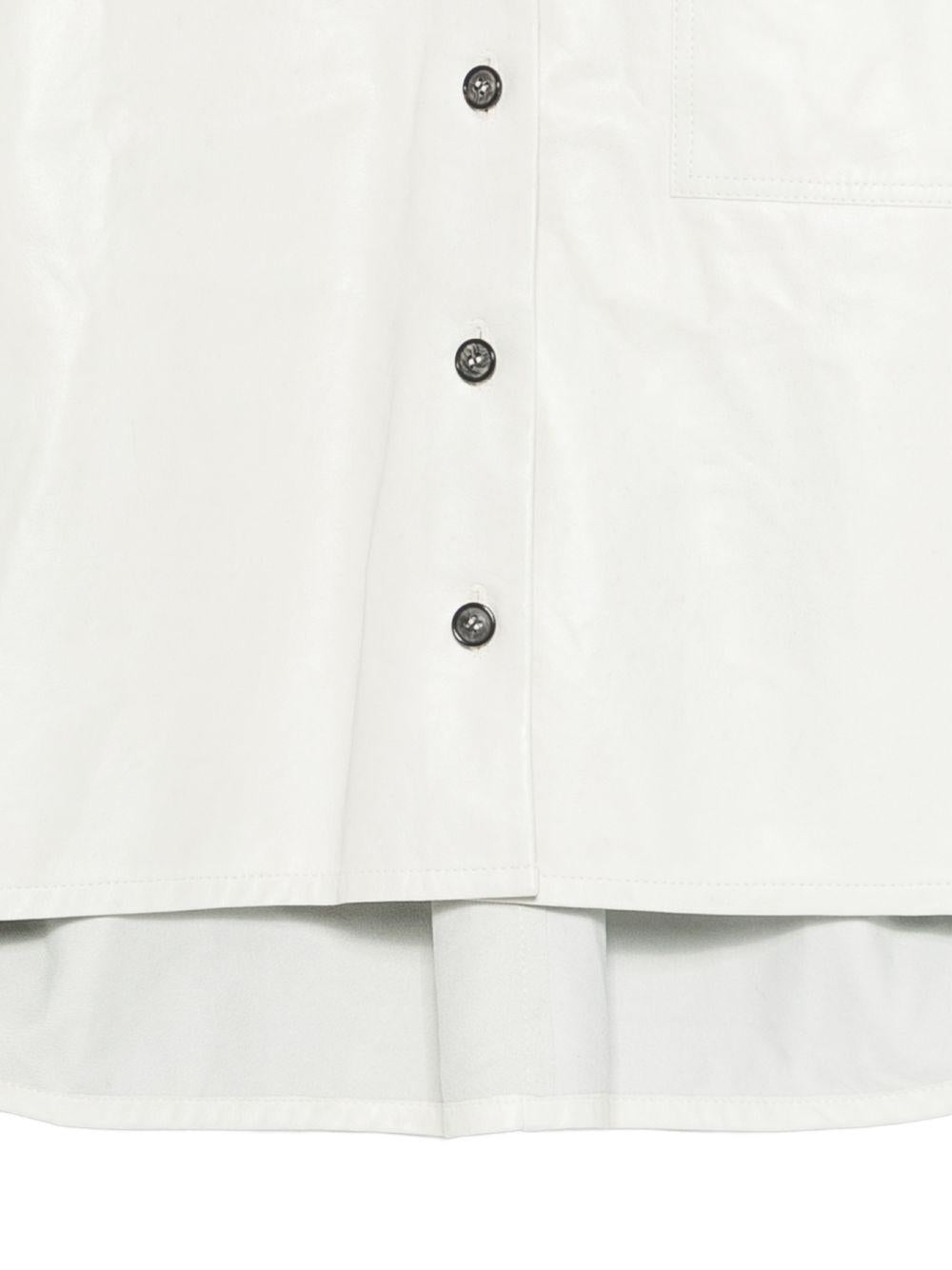 Camicia a maniche corte in pelle Avril in beige Haikure - donna 