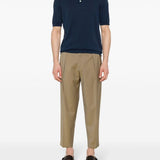 Blue cotton polo shirt Eleventy - uomo 