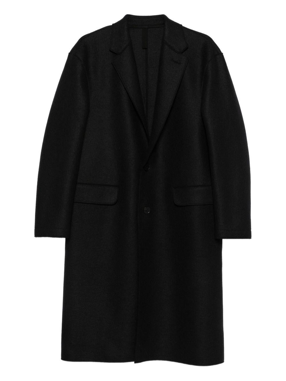 Cappotto monopetto con tasche in blu Harris wharf london - uomo 