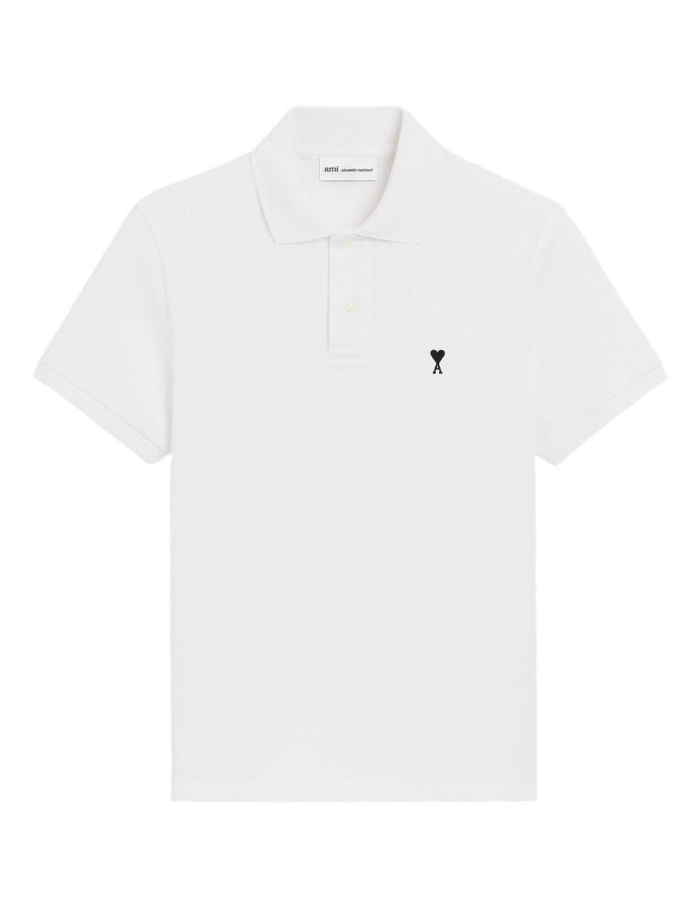 Polo Ami de Coeur in bianco Ami paris - uomo 