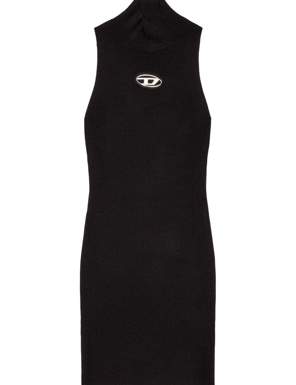 Abito M-Onervax con collo alto  in nero Diesel - donna 