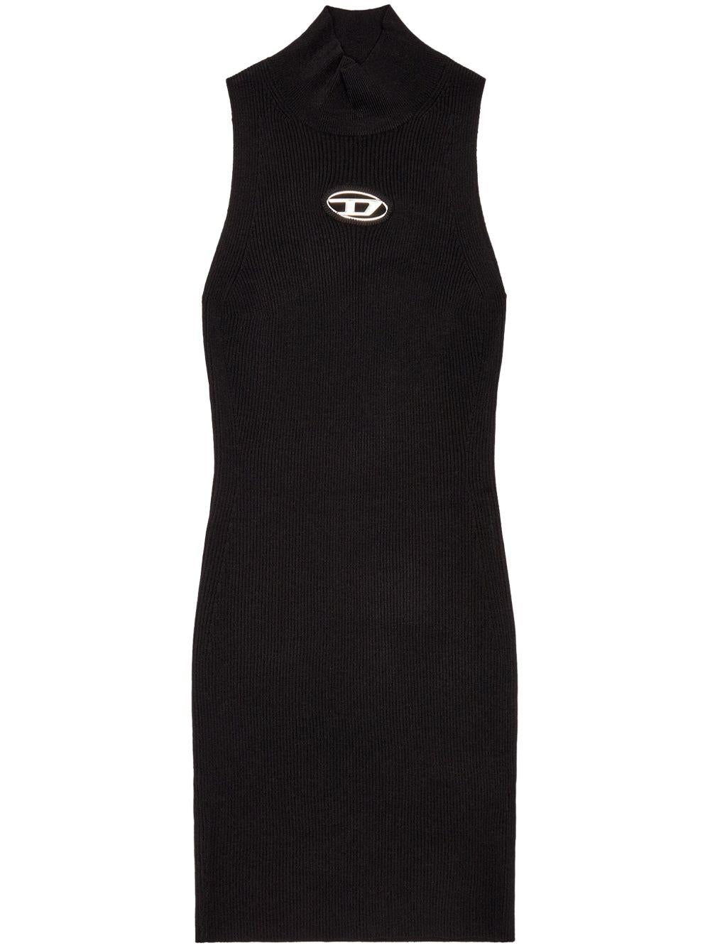 Abito M-Onervax con collo alto  in nero Diesel - donna 