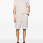 Shorts in lino in beige Brunello cucinelli - uomo 