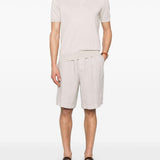 Shorts in lino in beige Brunello cucinelli - uomo 