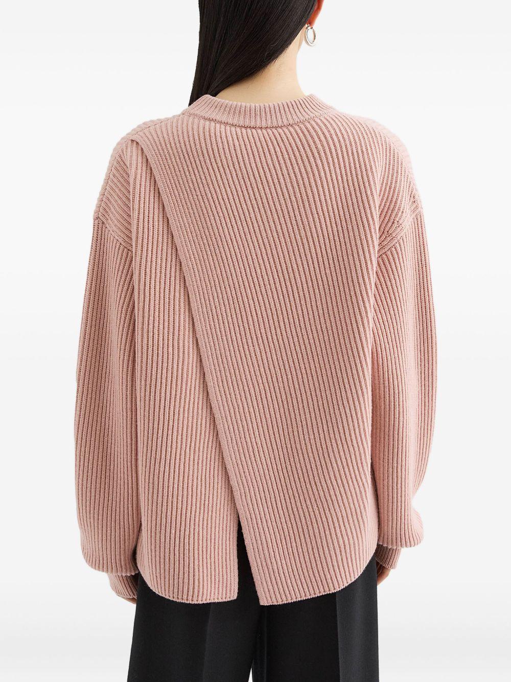 Maglione a coste in rosa Jil Sander - donna 