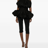 Top drappeggiato in nero Magda Butrym - donna 