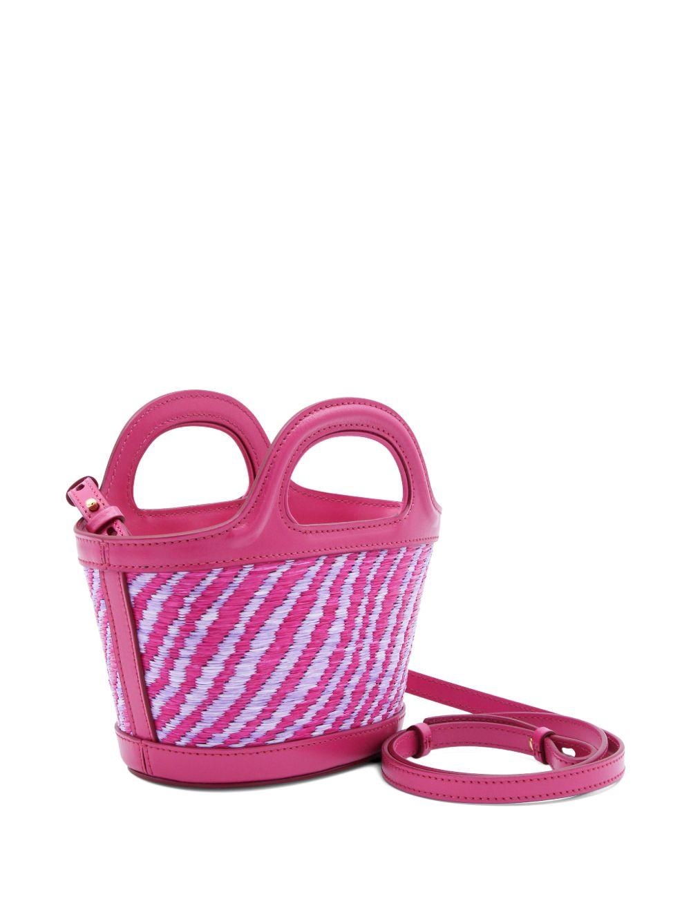 Borsa con logo tropicalia in rosa Marni - donna 