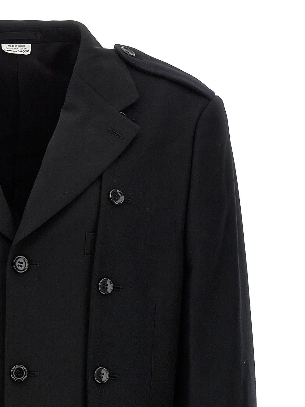 Blazer asimmetrico monopetto in nero Comme des Garçons Homme Plus - uomo 