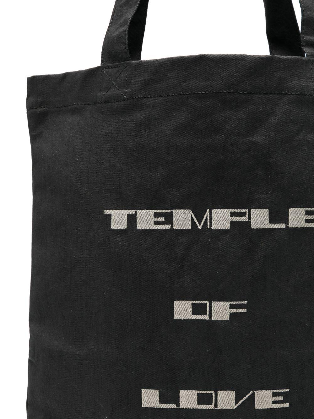 Borsa tote con grafica in nero RICK OWENS DRKSHDW - unisex 