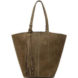Borsa TOTE shopping 24.7 in pelle scamosciata marrone - Golden Goose - donna 