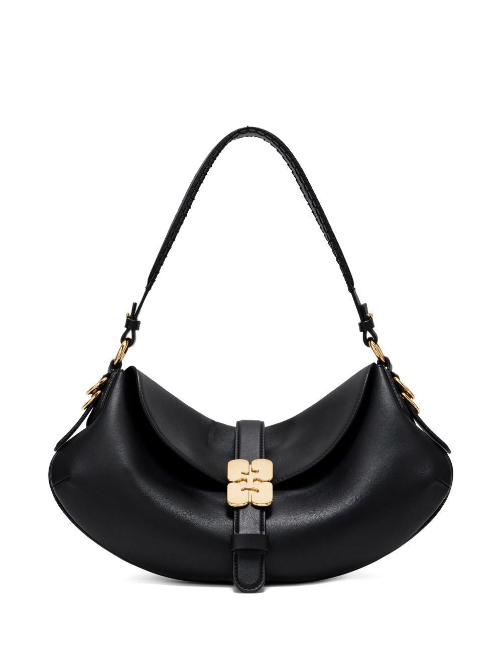 Borsa a spalla B-Kat in nero Ganni - donna 