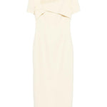 Abito lungo con scollo quadrato in giallo Roland mouret - donna 