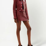 Minigonna Reedition con logo in rosso Courrèges - donna 