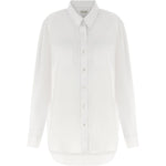 Camicia di cotone a maniche lunghe cheers in bianco Dries van noten - donna 