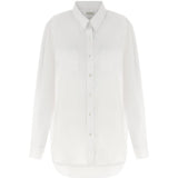 Camicia di cotone a maniche lunghe cheers in bianco Dries van noten - donna 