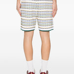 Shorts a fantasia in bianco Casablanca - uomo 