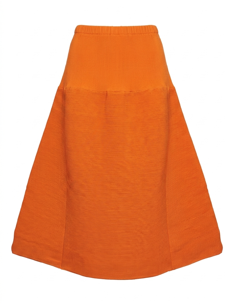 Gonna a trapezio in arancione Melitta Baumeister - donna 