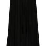 Gonna midi plissé in nero Norma Kamali - donna 