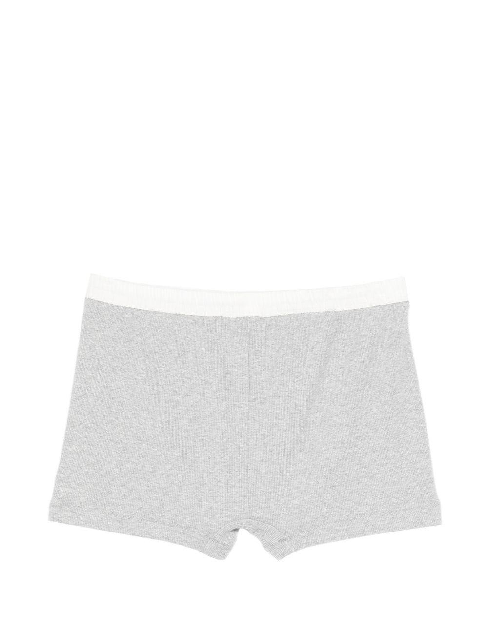 Shorts con vita elasticizzata in grigio Entire studios - donna 