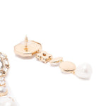 Orecchini con design a goccia in oro Self-portrait - donna 