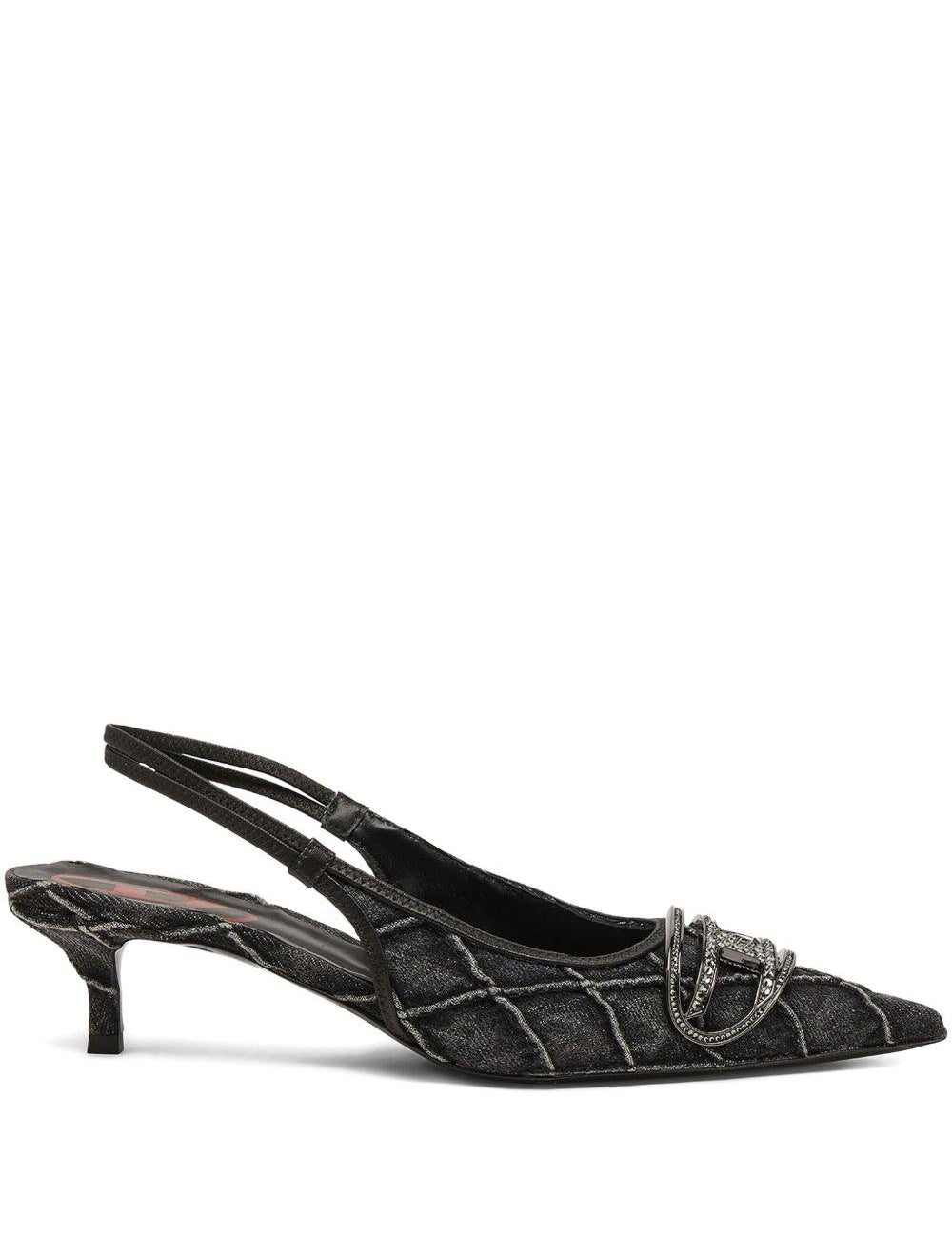 Décolleté con tacco d-venus sb in nero Diesel - donna 