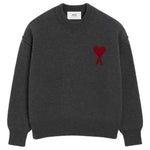 Maglione girocollo in grigio scuro Ami Paris - unisex 