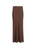 Gonna maxi con spacco in marrone Brunello cucinelli - donna