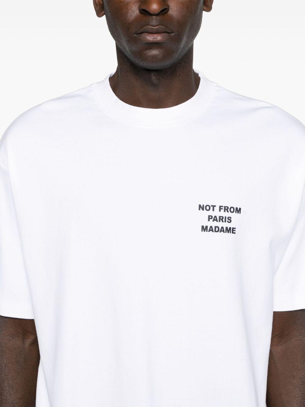 T-shirt con stampa in bianco Drole de monsieur - uomo 