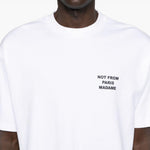 T-shirt con stampa in bianco Drole de monsieur - uomo 