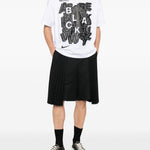 T-shirt con stampa in bianco e nero  Comme Des Garçons Black  x Nike - unisex 