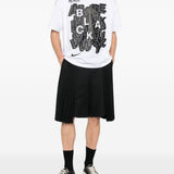 T-shirt con stampa in bianco e nero  Comme Des Garçons Black  x Nike - unisex 