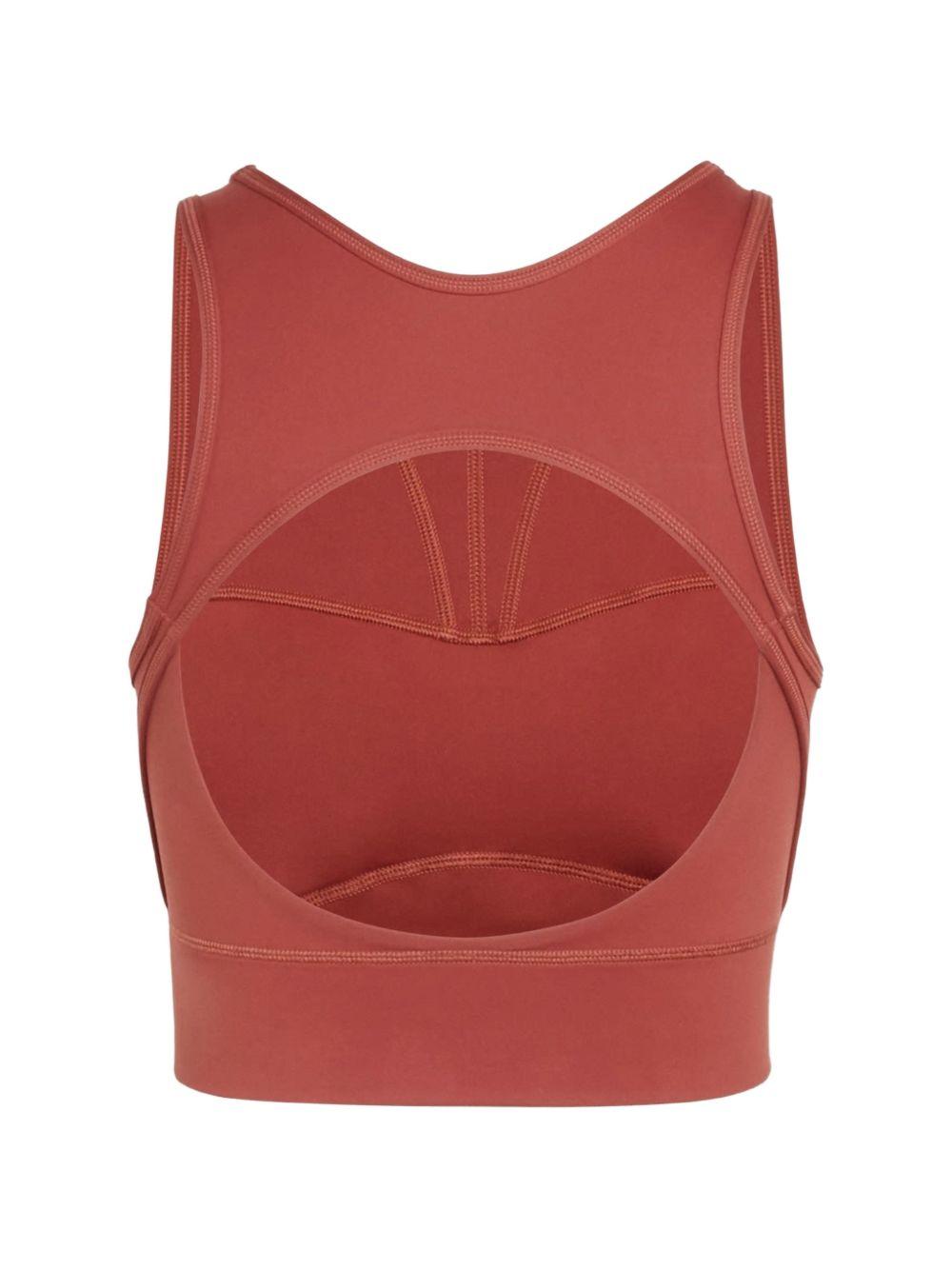 Top corto in rosa cripolla Adidas By Stella Mc Mcartney - donna 