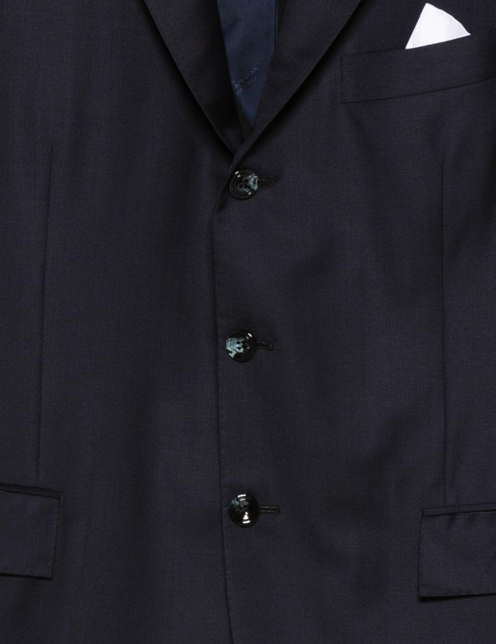 Completo monopetto in blu Kiton - uomo 
