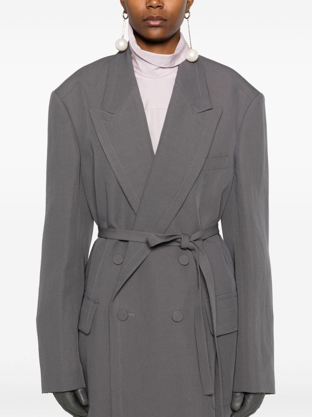 Giacca con cintura bless in grigio Dries van noten - donna 