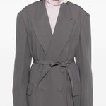 Giacca con cintura bless in grigio Dries van noten - donna 