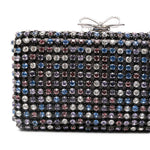 Clutch con cristalli in nero Self-Portrait - donna 