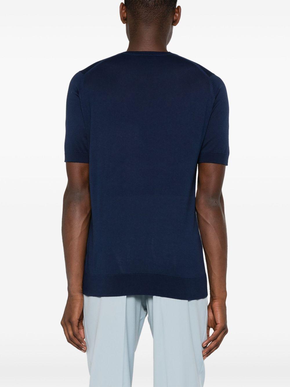 T-shirt Kempton in blu John smedley - uomo 