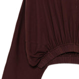 Felpa con cappuccio in marrone Rick owens drkshdw - donna 